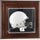 North Carolina Tar Heels Brown Framed (2015-Present Logo) Wall-Mountable Mini Helmet Display Case