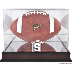 Syracuse Orange Mahogany Base (2015-Present Logo) Football Case with Mirror Back