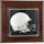 Arkansas Razorbacks Brown Framed Wall-Mountable Mini Helmet Display Case