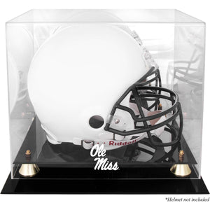 Ole Miss Rebels Golden Classic Team Logo Helmet Case with Mirrored Back