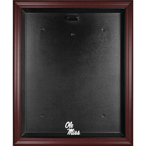Ole Miss Rebels Mahogany Framed Logo Jersey Display Case