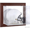 Ole Miss Rebels Brown Framed Logo Wall-Mountable Helmet Display Case