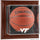 Virginia Tech Hokies Brown Framed Logo Wall-Mountable Basketball Display Case