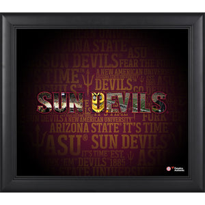 Arizona State Sun Devils Framed 15'' x 17'' Team Heritage Collage