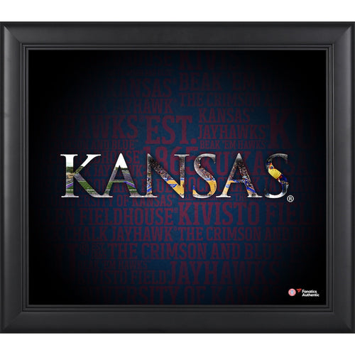 Kansas Jayhawks Framed 15'' x 17'' Team Heritage Collage