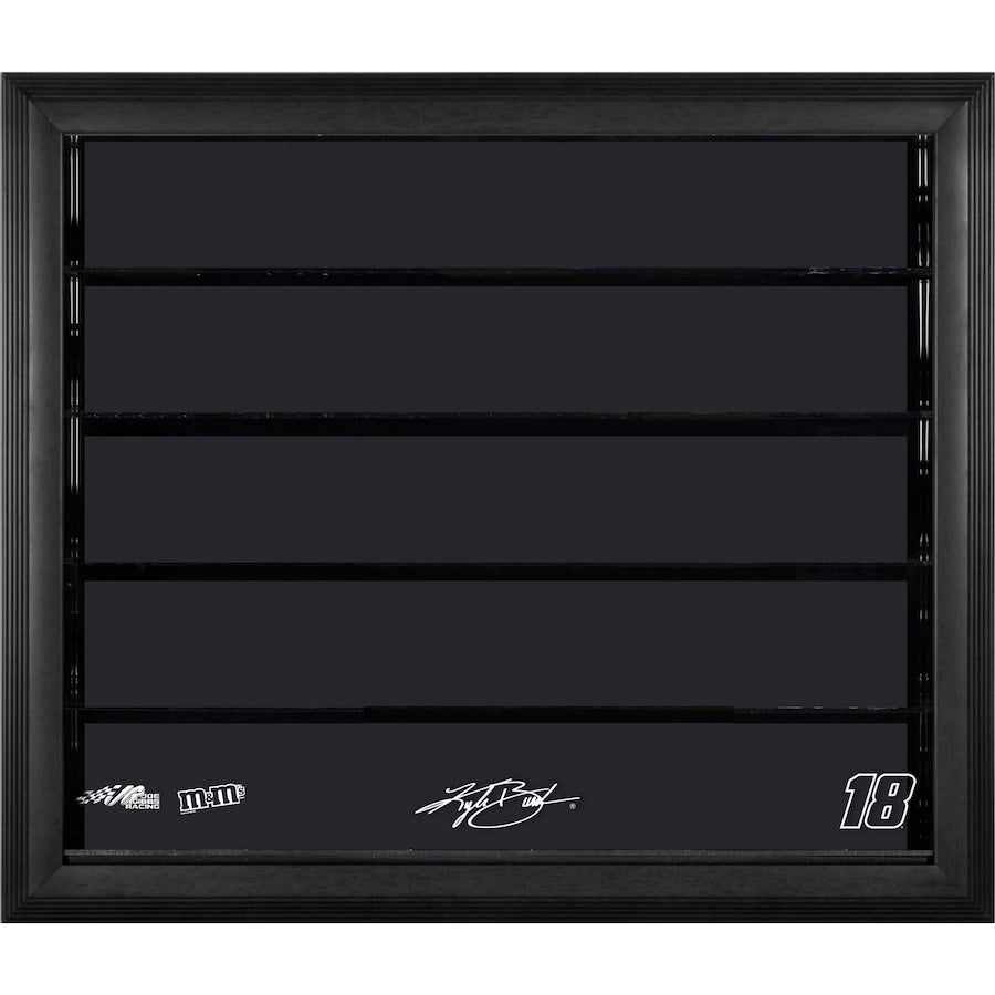 Kyle Busch #18 Joe Gibbs Racing 10 Car 1/24 Scale Die Cast Display Case With Black Frame