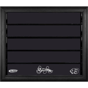 Richard Petty #43 Petty Motorsports 10 Car 1/24 Scale Die Cast Display Case With Black Frame