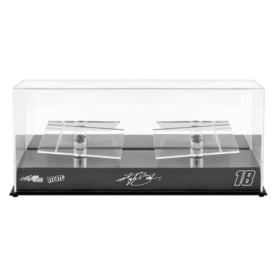 Kyle Busch #18 Joe Gibbs Racing 2 Car 1/24 Scale Die Cast Display Case With Platforms