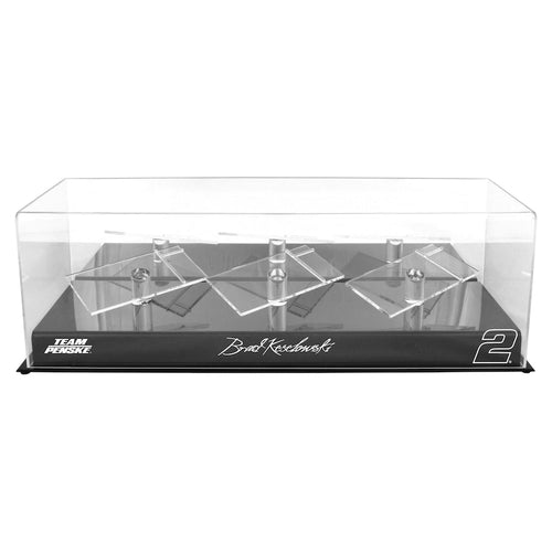 Brad Keselowski #2 Team Penske 3 Car 1/24 Scale Die Cast Display Case With Platforms