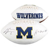 Charles Woodson Michigan Wolverines Autographed White Panel Football with ''Heisman 97'' Inscription