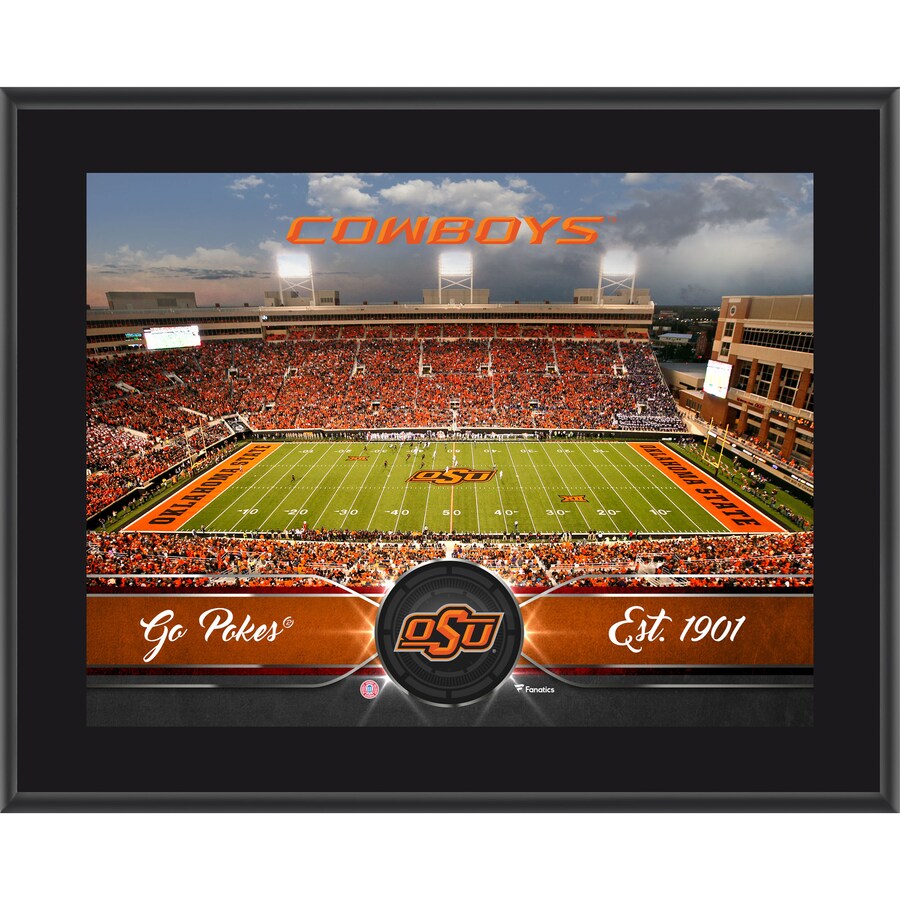 Oklahoma State Cowboys 10.5'' x 13'' Sublimated Team Plaque
