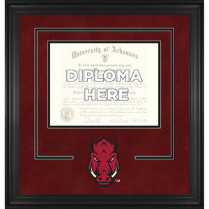 Arkansas Razorbacks Deluxe 8.5'' x 11'' Diploma Frame with Team Logo