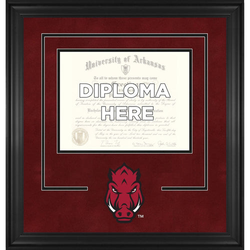 Arkansas Razorbacks Deluxe 8.5'' x 11'' Diploma Frame with Team Logo