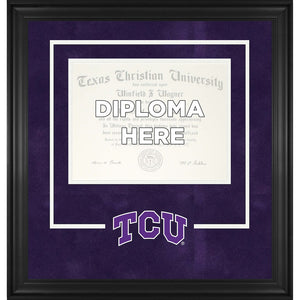 TCU Horned Frogs Deluxe 8.5'' x 11'' Diploma Frame with Team Logo