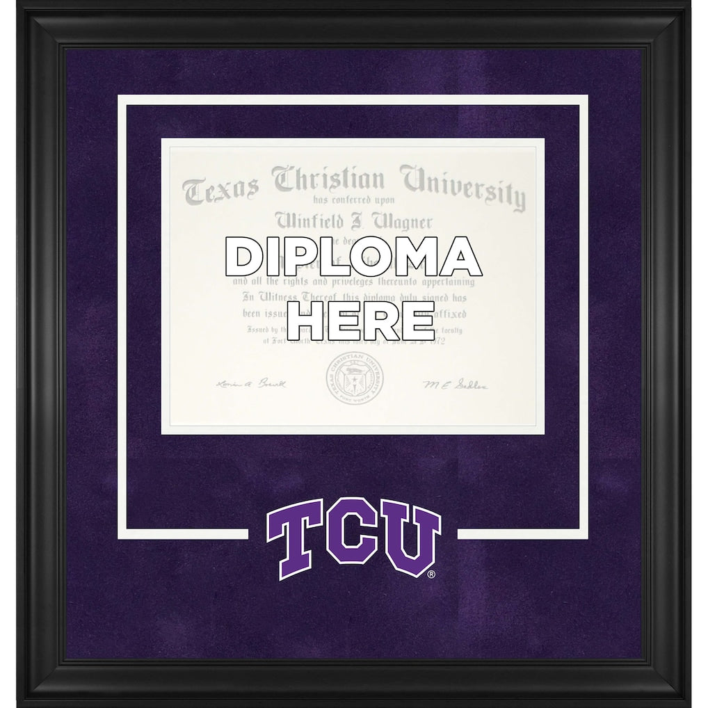 TCU Horned Frogs Deluxe 8.5'' x 11'' Diploma Frame with Team Logo