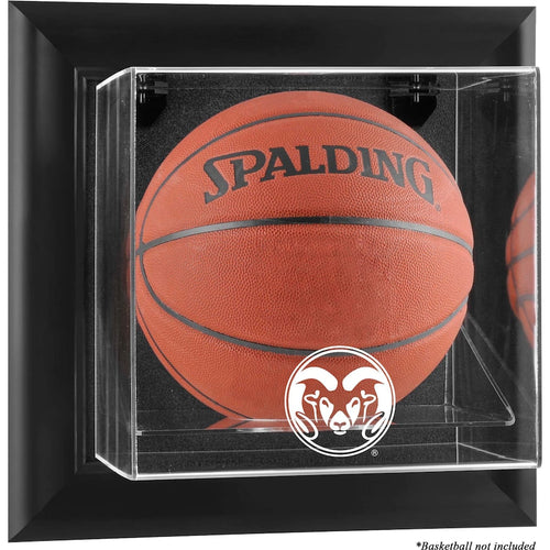 Colorado State Rams Black Framed Wall-Mountable Basketball Display Case