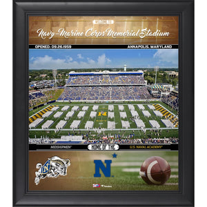 Navy Midshipmen Framed 15'' x 17'' Welcome Home Collage