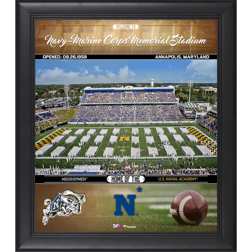 Navy Midshipmen Framed 15'' x 17'' Welcome Home Collage