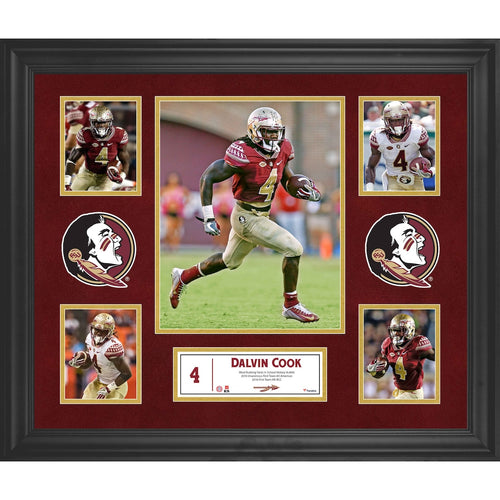 Dalvin Cook Florida State Seminoles Framed 23'' x 27'' 5-Photo Collage