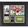 David Njoku Miami Hurricanes Framed 15'' x 17'' Player Collage