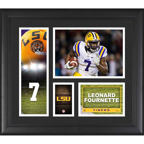 Leonard Fournette LSU Tigers Framed 15'' x 17'' Player Collage