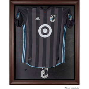 Minnesota United FC Framed Brown Team Logo Jersey Display Case