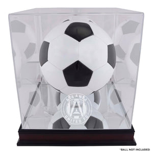 Atlanta United FC Mahogany Team Logo Soccer Ball Display Case