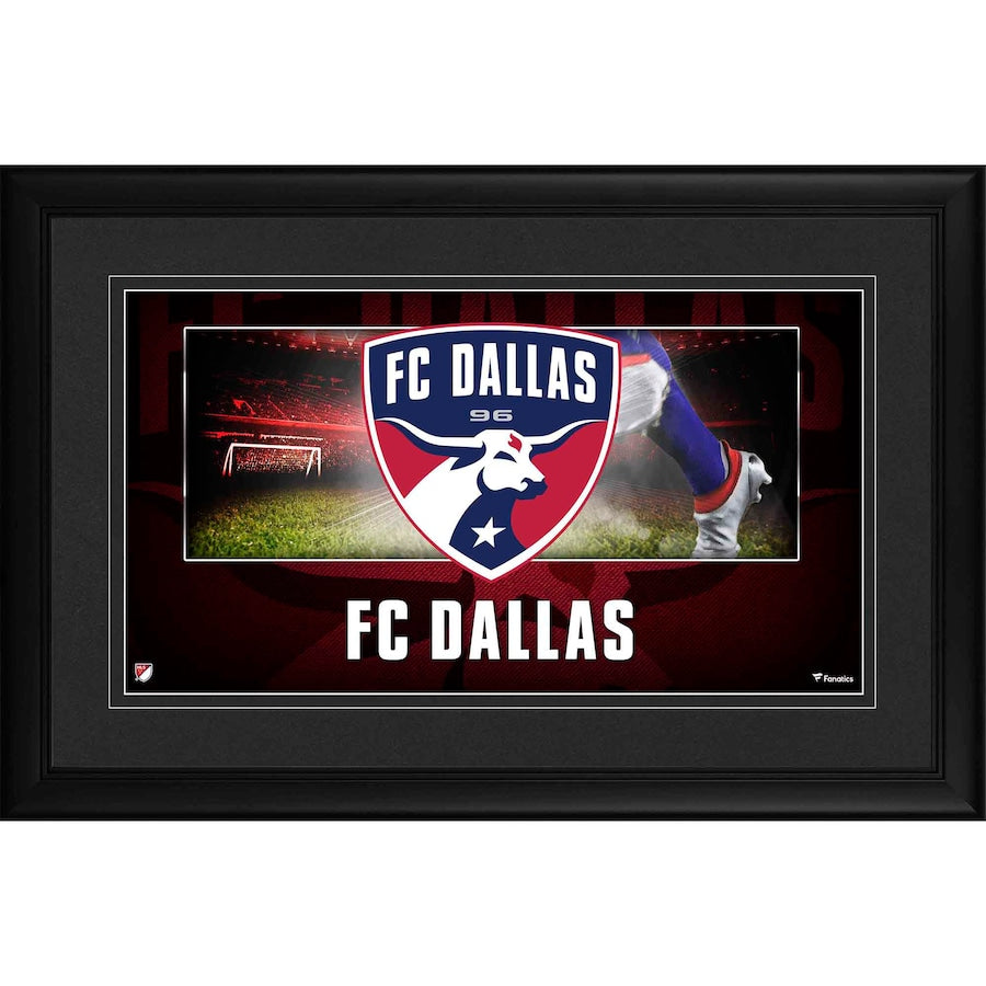FC Dallas Framed 10'' x 18'' Team Logo Panoramic Photograph