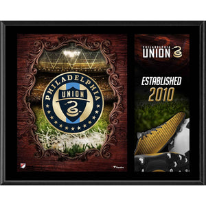 Philadelphia Union 12'' x 15'' Team Logo Sublimated Plaque