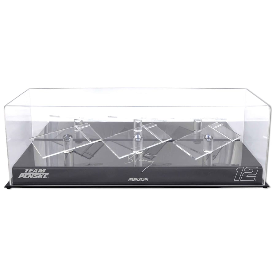 Ryan Blaney #12 Penske Racing 3 Car 1/24 Scale Die Cast Display Case With Platforms