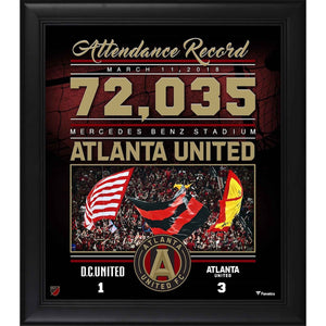Atlanta United FC Framed 15'' x 17'' MLS Attendance Record Collage