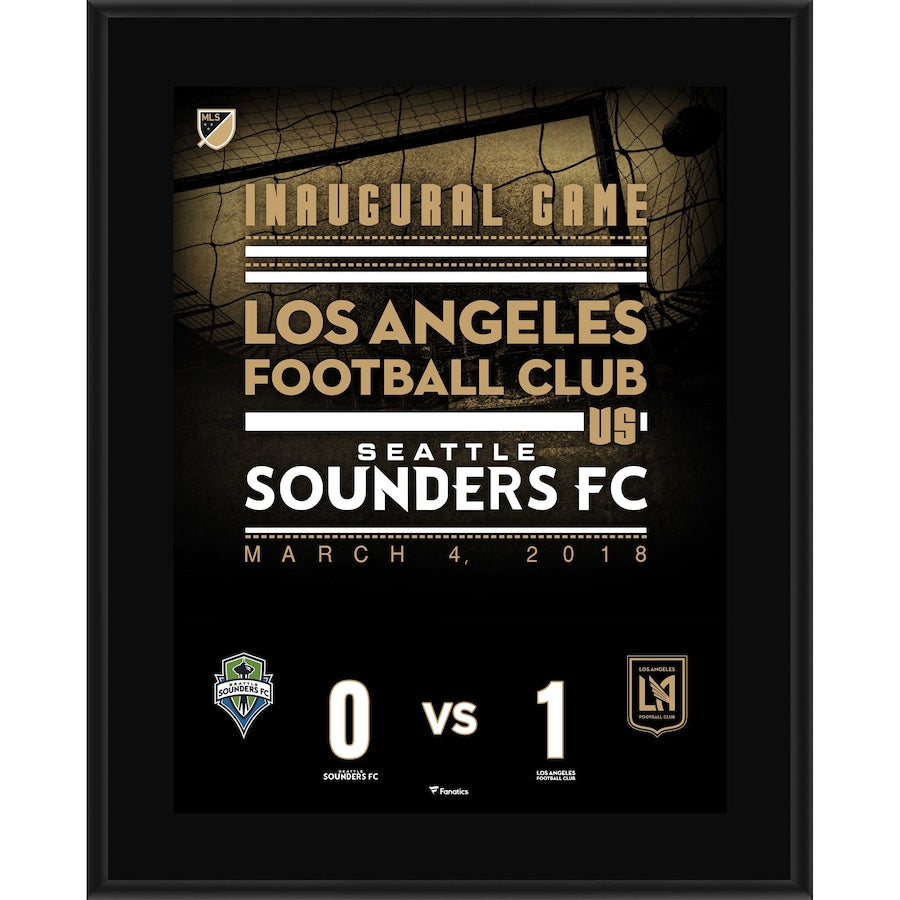 LAFC 10.5'' x 13'' Inaugural Game Sublimated Plaque