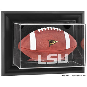 LSU Tigers Black Framed Wall Mounted Football Display Case