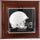 UConn Huskies Brown Framed Wall Mounted Mini Helmet Display Case