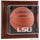 LSU Tigers Brown Framed Wall Mounted Basketball Display Case
