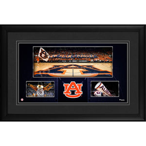 Auburn Tigers Framed 10'' x 18'' Auburn Arena Panoramic Collage