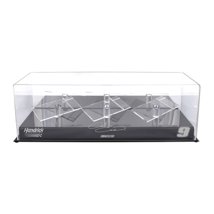 Chase Elliott #9 Hendrick Motorsports 3 Car 1/24 Scale Die Cast Display Case With Platforms
