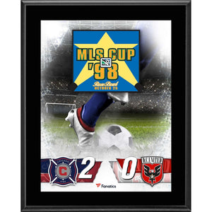 Chicago Fire vs. D.C. United 10.5'' x 13'' 1998 MLS Cup Sublimated Plaque