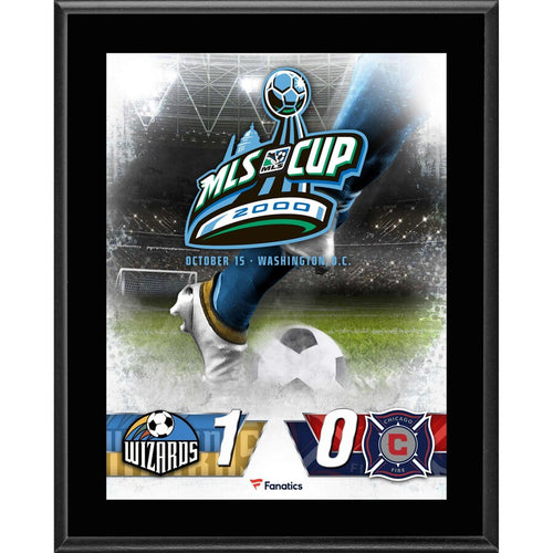 Kansas City Wizards vs. Chicago Fire 10.5'' x 13'' 2000 MLS Cup Sublimated Plaque