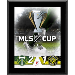 Portland Timbers vs. Columbus Crew 10.5'' x 13'' 2015 MLS Cup Sublimated Plaque
