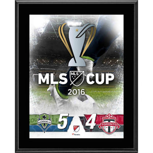 Seattle Sounders vs. Toronto FC 10.5'' x 13'' 2016 MLS Cup Sublimated Plaque