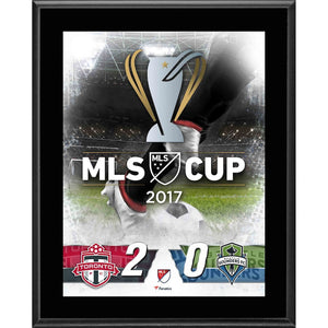 Toronto FC vs. Seattle Sounders 10.5'' x 13'' 2017 MLS Cup Sublimated Plaque