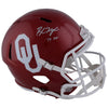 Baker Mayfield Oklahoma Sooners Autographed Riddell Speed Replica Helmet with ''HT 17'' Inscription