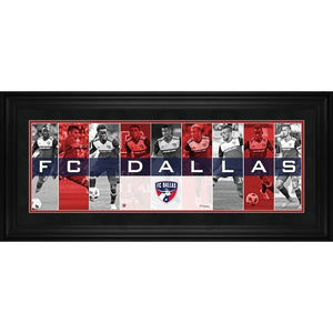 Fc Dallas Framed 10'' x 30'' Player Panoramic Collage