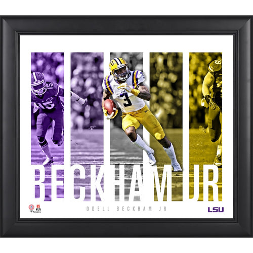 Odell Beckham Jr. LSU Tigers Framed 15'' x 17'' Player Panel Collage