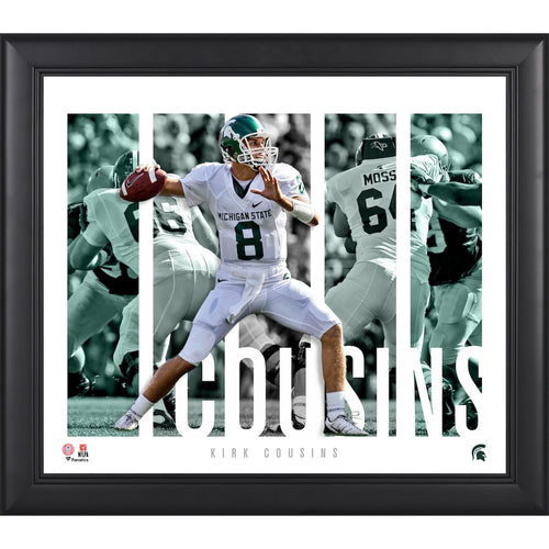 Kirk Cousins Michigan State Spartans Framed 15'' x 17'' Player Panel Collage