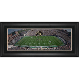 Colorado Buffaloes Framed 10'' x 30'' Folsom Field Panoramic Photograph