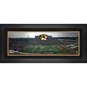 Missouri Tigers Framed 10'' x 30'' Faurot Field Panoramic Photograph