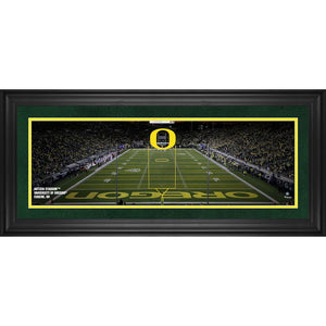 Oregon Ducks Framed 10'' x 30'' Autzen Stadium Panoramic Photograph