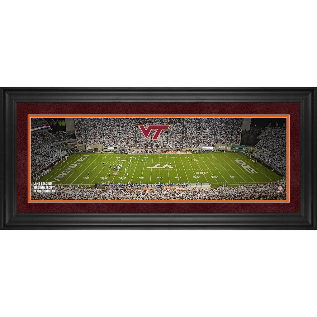 Virginia Tech Hokies Framed 10'' x 30'' Lane Stadium Panoramic Photograph